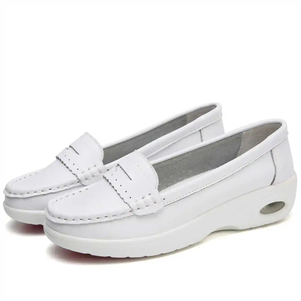 Thick Sole Slipon White Traine - مراجعة Women'S Formal Wear Names وسعره