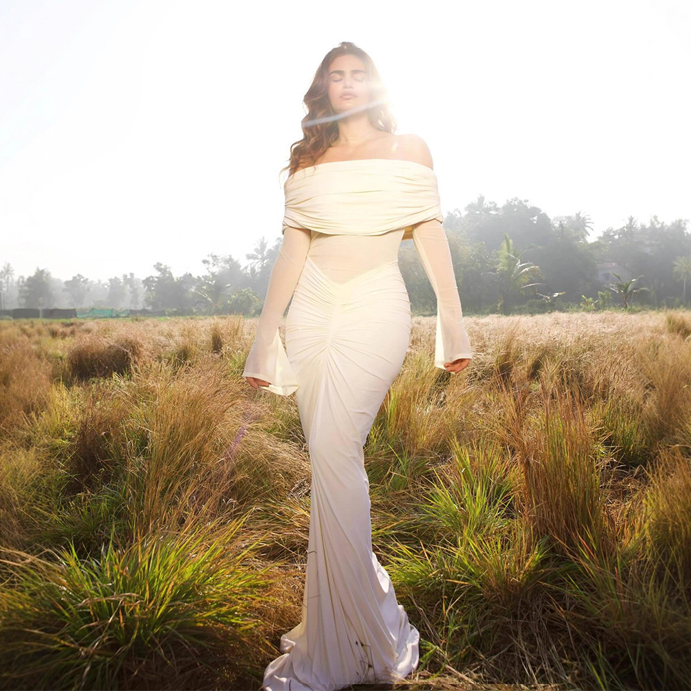 Beige Women Prom Dress Sexy Of - مراجعة Women'S Formal Wear Wedding Guest وسعره