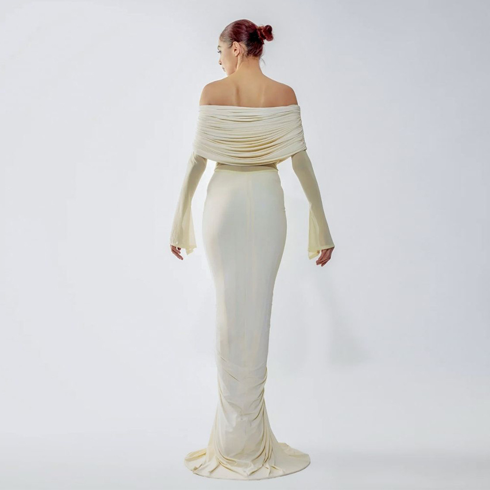 Beige Women Prom Dress Sexy Of - مراجعة Women'S Formal Wear Wedding Guest وسعره