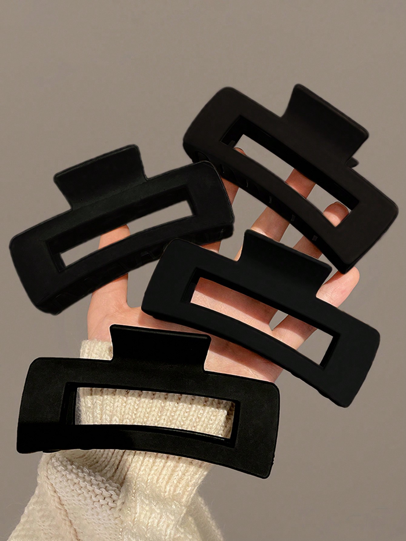 4pcs Women Large Black Square  - مراجعة Large Women'S Formal Wear وسعره