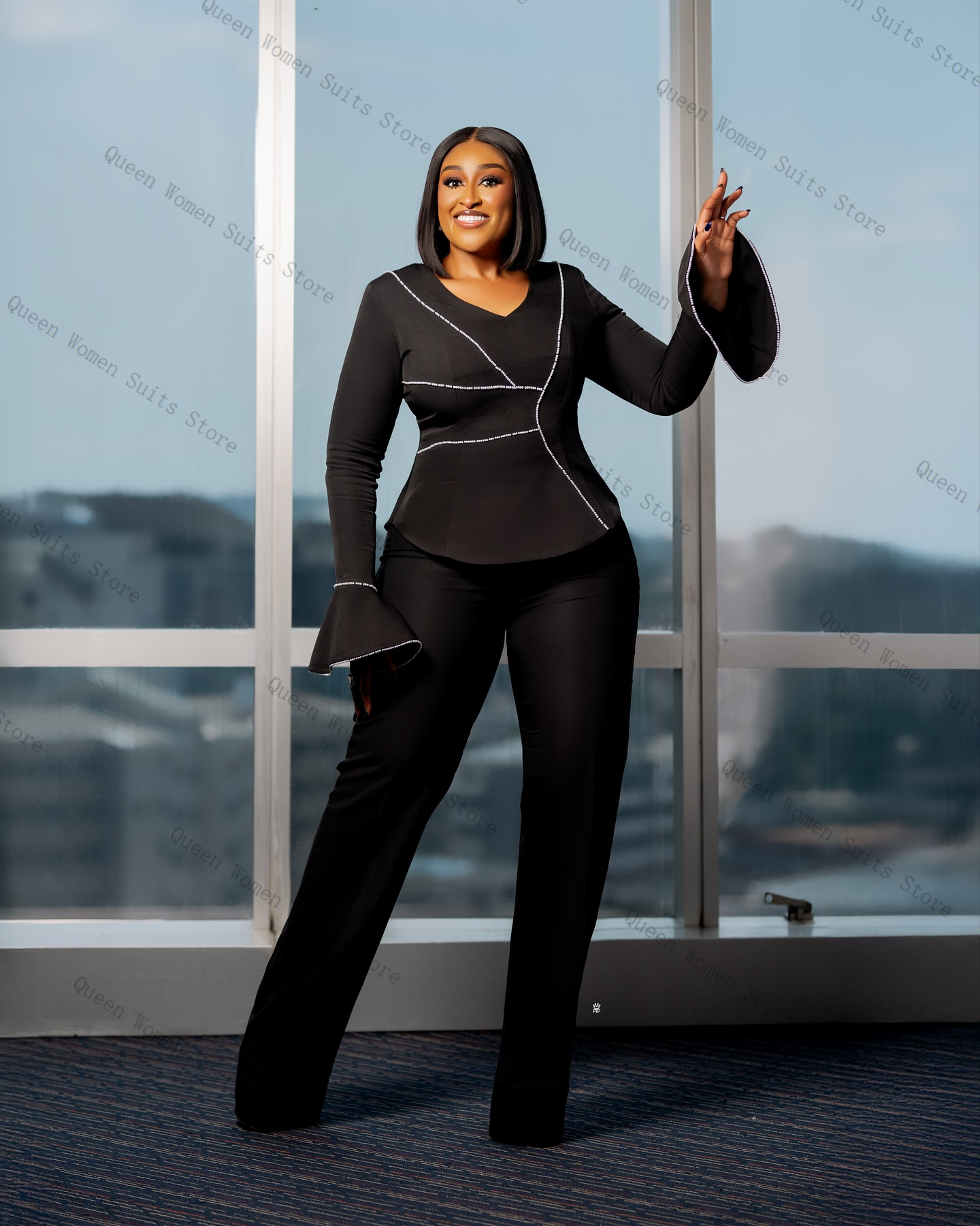 Black Pearls Women Suit Set 2  - مراجعة Women'S Formal Wear Wedding Guest وسعره
