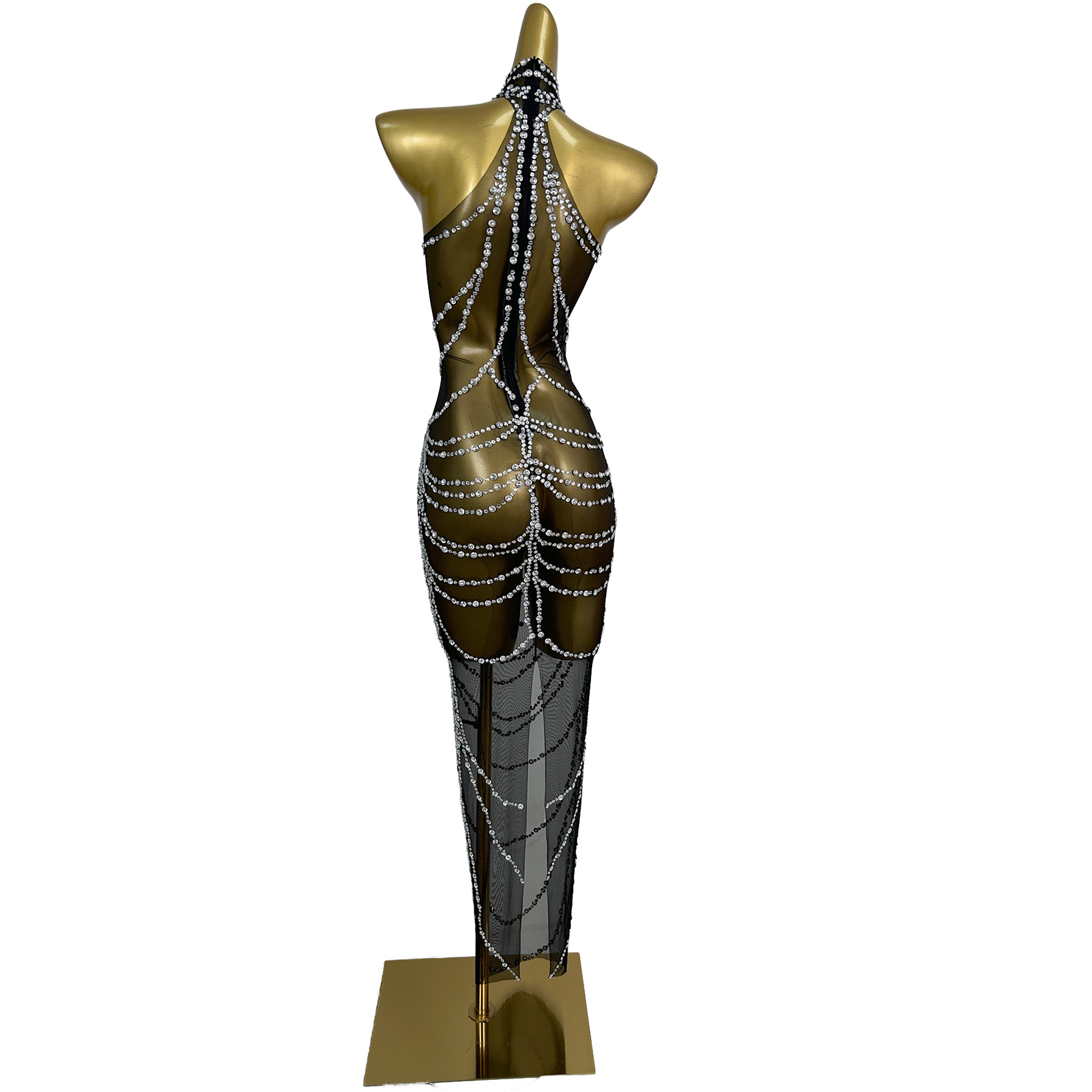 sexy sleeveless transparent rh - مراجعة Women'S Formal Dinner Wear وسعره