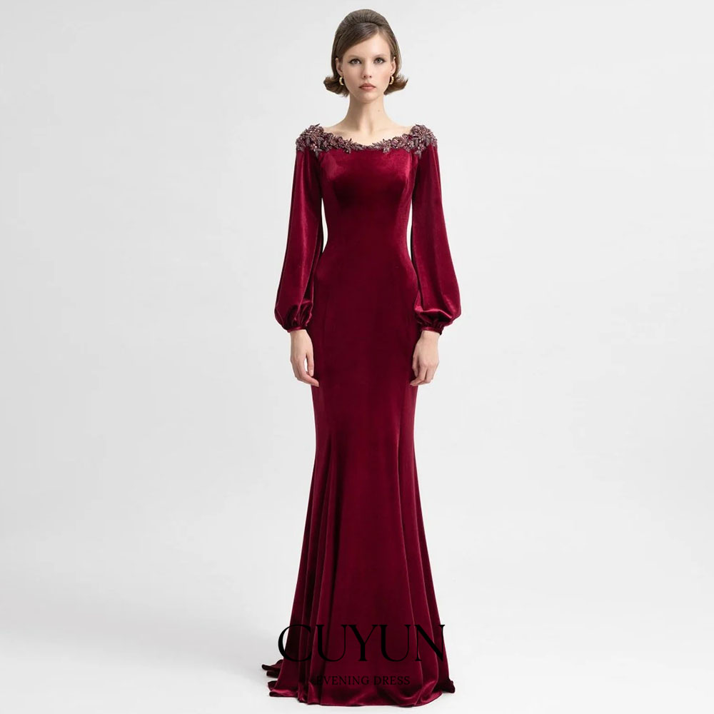 CUYUN Customized Semi-Mermaid  - مراجعة Women'S Formal Dinner Wear وسعره