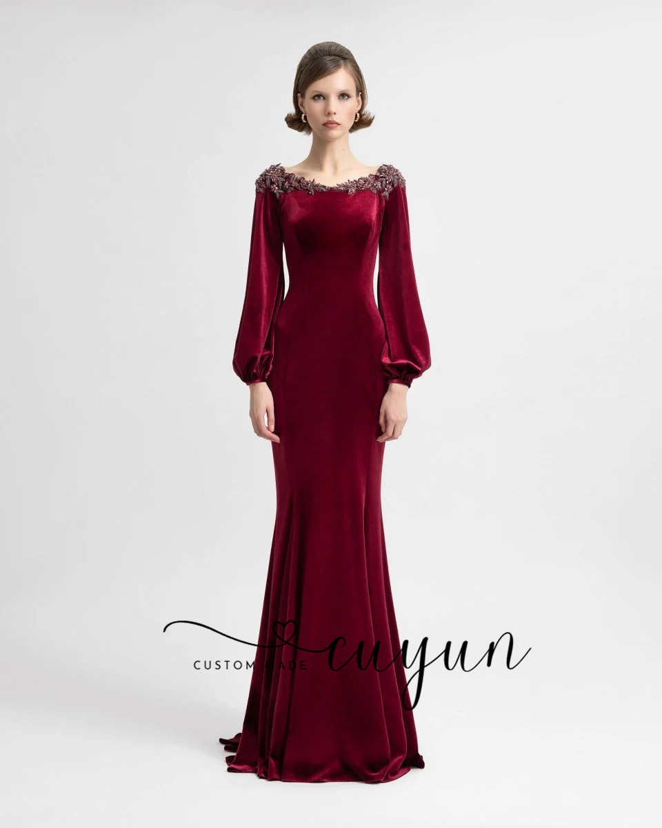 CUYUN Customized Semi-Mermaid  - مراجعة Women'S Formal Dinner Wear وسعره