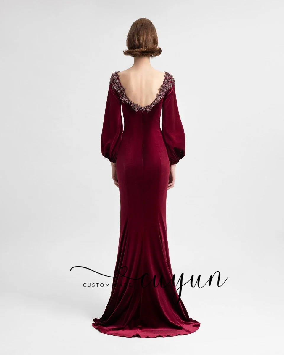 CUYUN Customized Semi-Mermaid  - مراجعة Women'S Formal Dinner Wear وسعره