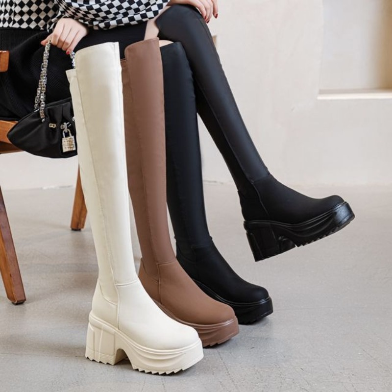 Womens Knee High Thick Sole Wi - مراجعة Women'S Formal Day Wear وسعره