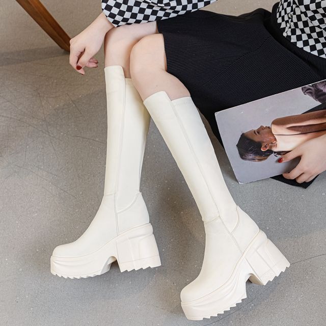 Womens Knee High Thick Sole Wi - مراجعة Women'S Formal Day Wear وسعره