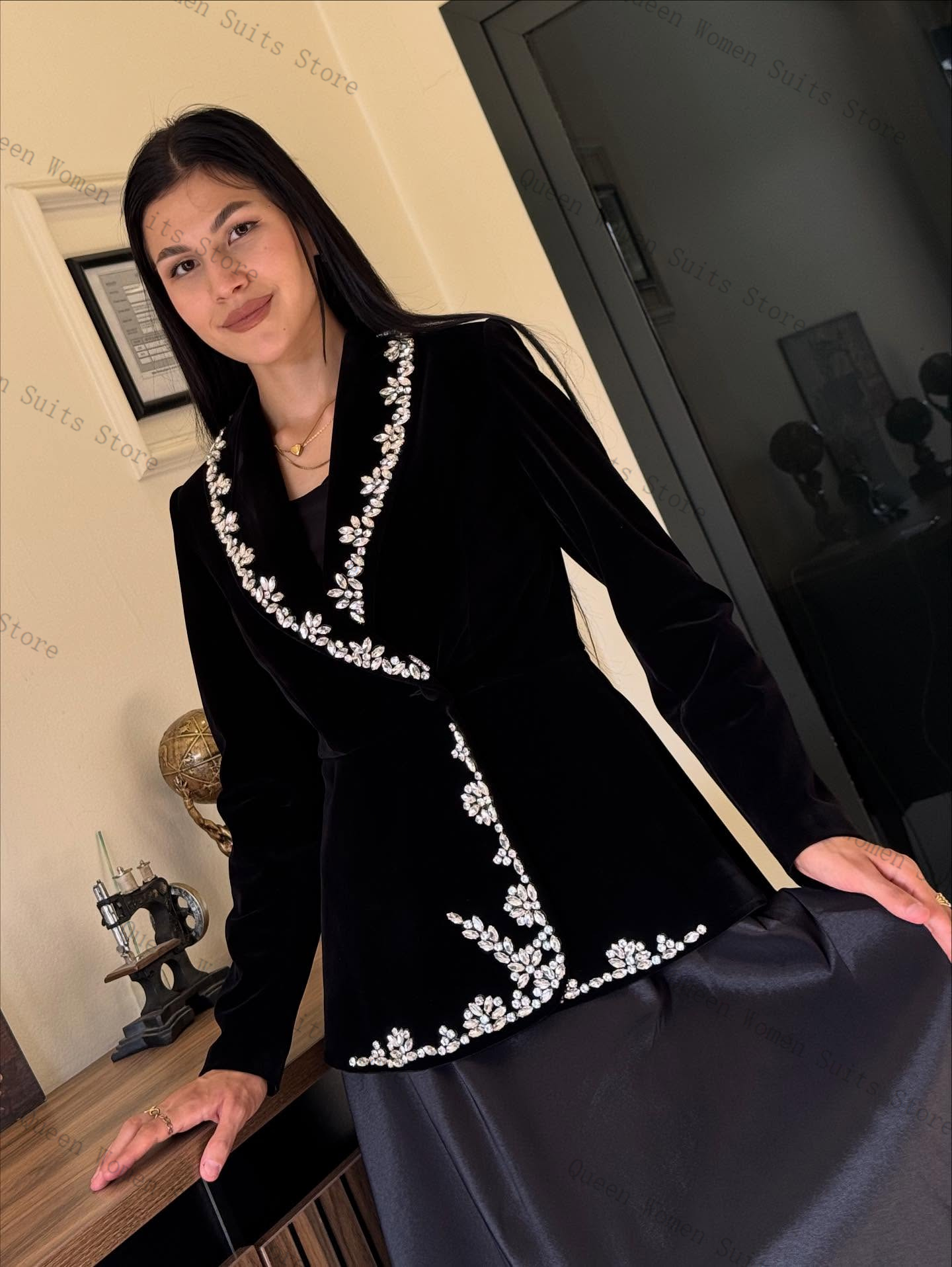 Velvet Women Suit Skirt Set 2  - مراجعة Women'S Formal Wear Wedding Guest وسعره