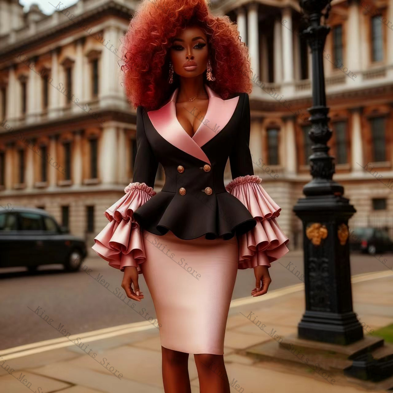 Black Pink Women Suit Set 2 Pc - مراجعة Women'S Formal Wear Wedding Guest وسعره