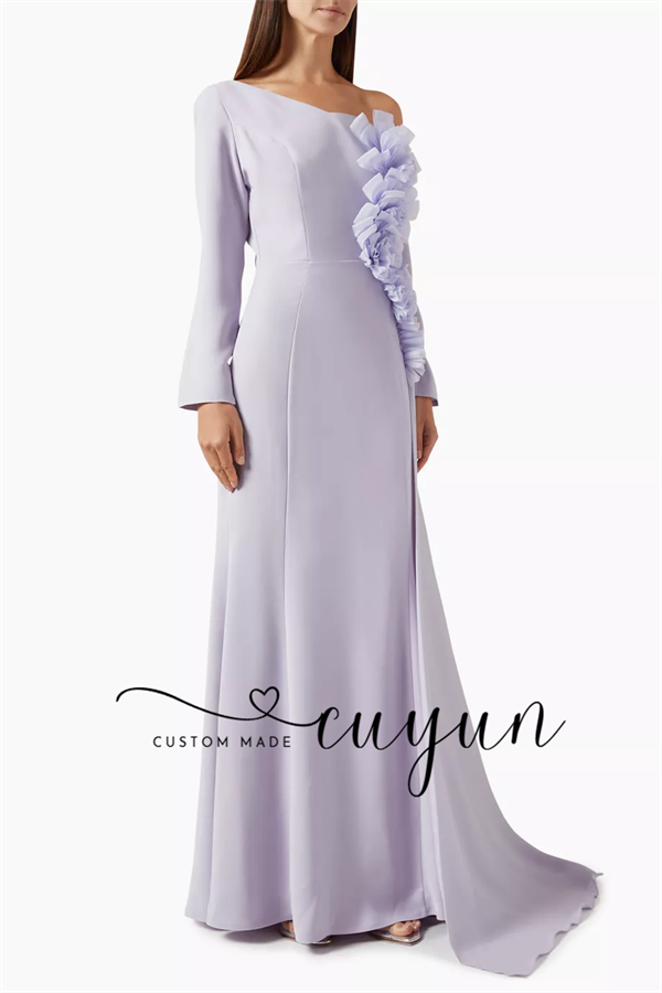 CUYUN Customized One Shoulder  - مراجعة Women'S Formal Dinner Wear وسعره