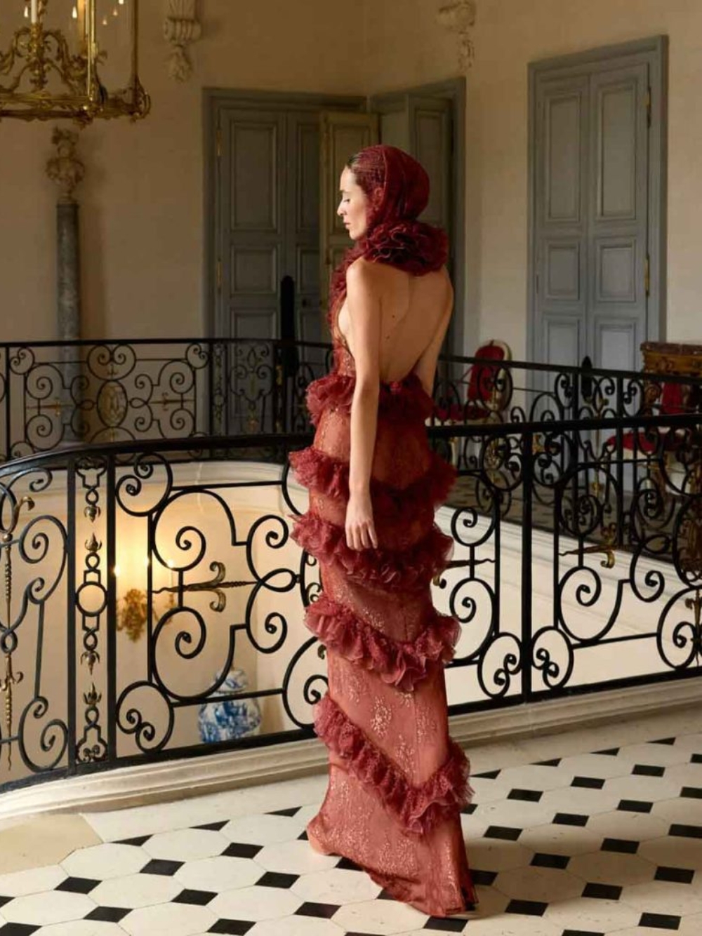 Chic Tiered Ruffled Vintage Ev - مراجعة Women'S Formal Dinner Wear وسعره