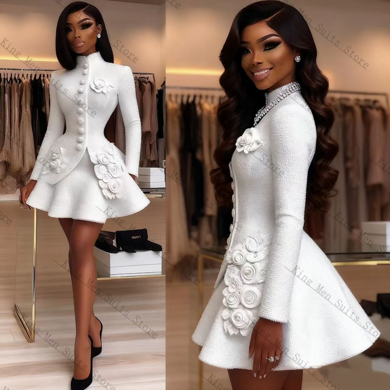 Luxury White Women Suit Set 2  - مراجعة Women'S Formal Wear Wedding Guest وسعره