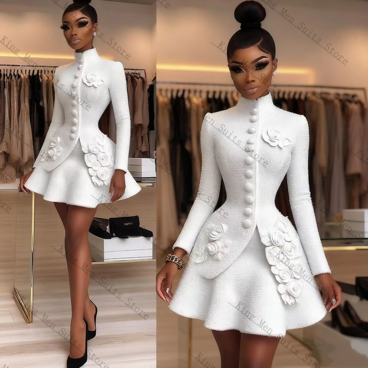Luxury White Women Suit Set 2  - مراجعة Women'S Formal Wear Wedding Guest وسعره
