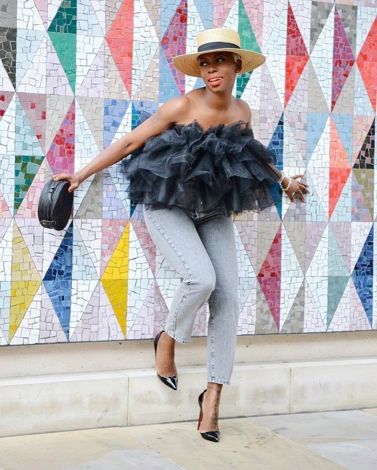 Black Ruffles Tulle Top For Wo - مراجعة Women'S Formal Wear For Girls وسعره