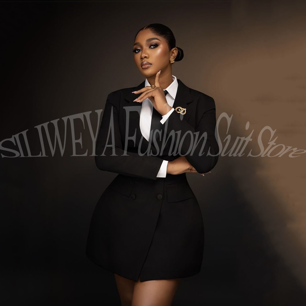 Elegant Black Women Blazer Sui - مراجعة Women Formal Wear Korean وسعره