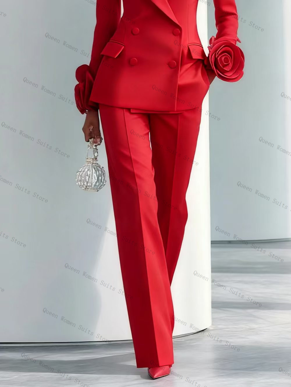 Luxury Red Women Suit Set 2 Pc - مراجعة Women'S Formal Wear Wedding Guest وسعره