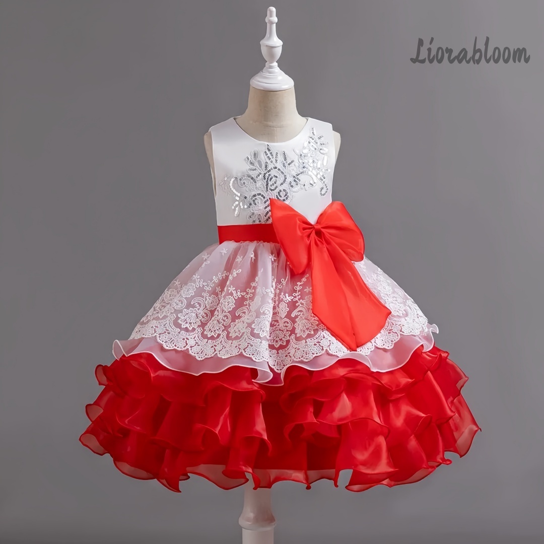 Girls' Dress With Large Bow Sl - مراجعة Women'S Formal Wear For Girls وسعره