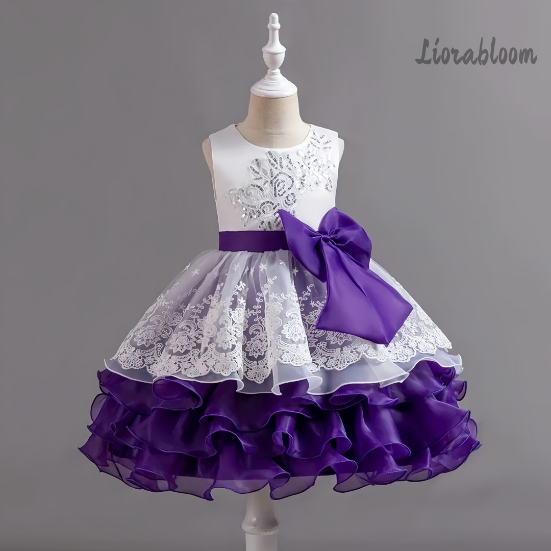 Girls' Dress With Large Bow Sl - مراجعة Women'S Formal Wear For Girls وسعره