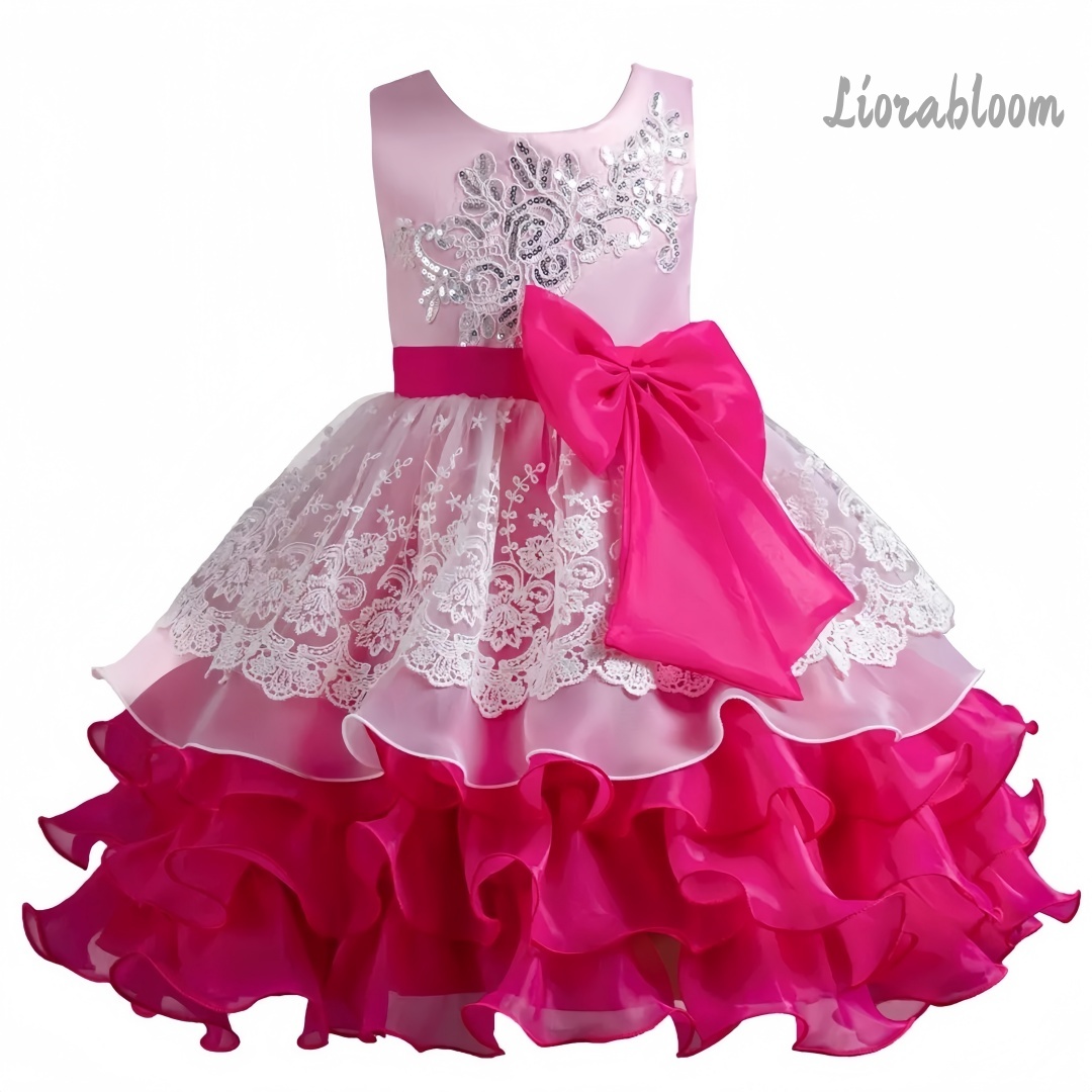 Girls' Dress With Large Bow Sl - مراجعة Women'S Formal Wear For Girls وسعره