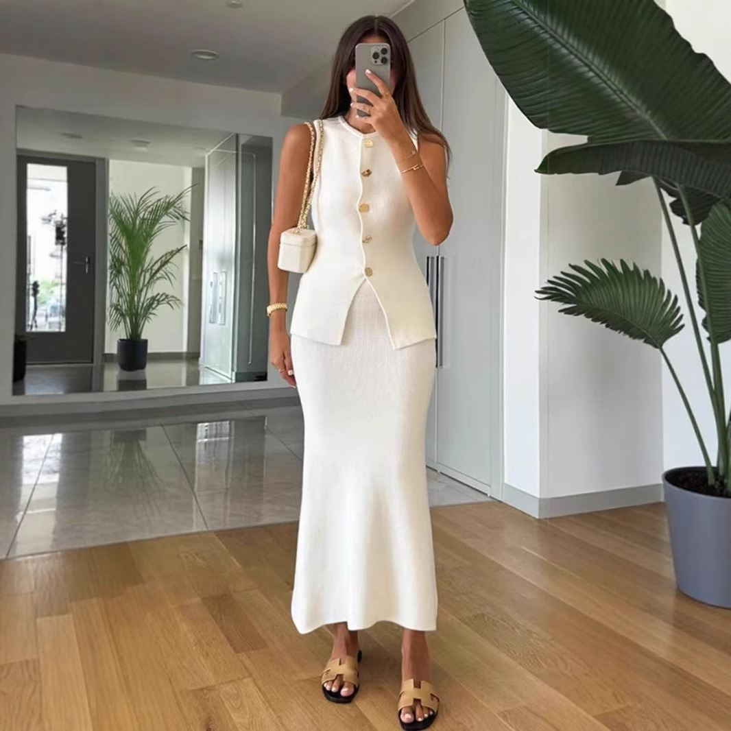 Round-neck Single-breasted Sle - مراجعة Women'S Formal Day Wear وسعره