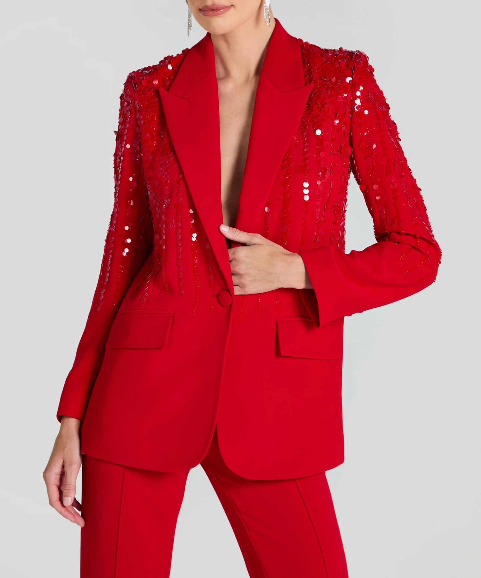 Shiny Sequins Women Suits V-Ne - مراجعة Women'S Formal Dinner Wear وسعره