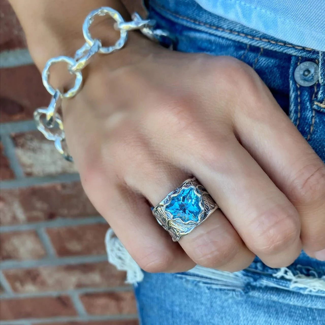 1PC Elegant Vintage Style Ring - مراجعة Large Women'S Formal Wear وسعره