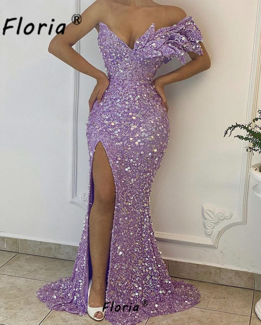 Customized Light Purple Prom D - مراجعة Women'S Formal Wear Wedding Guest وسعره