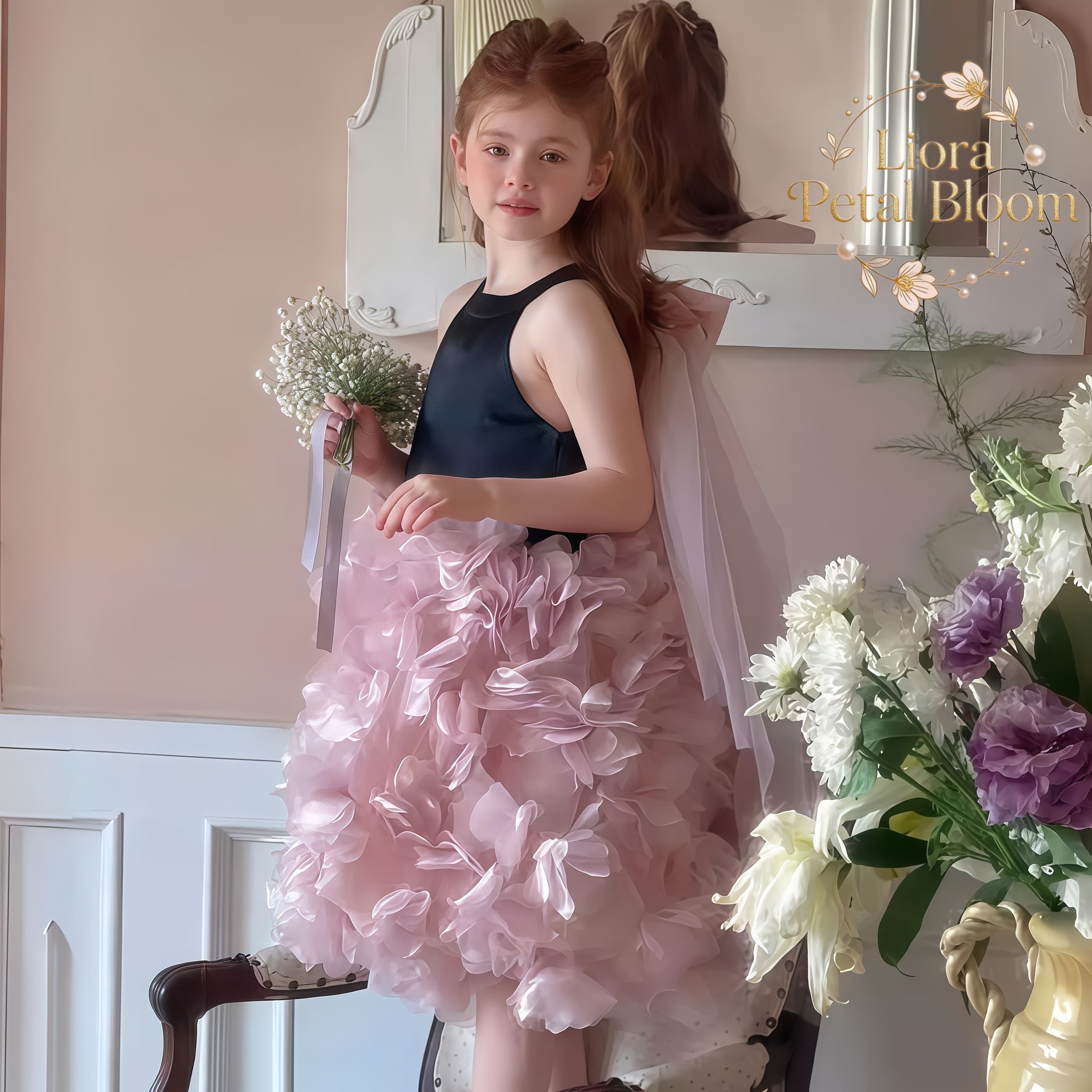 Girls' Black Floral Tulle Dres - مراجعة Women'S Formal Wear For Girls وسعره