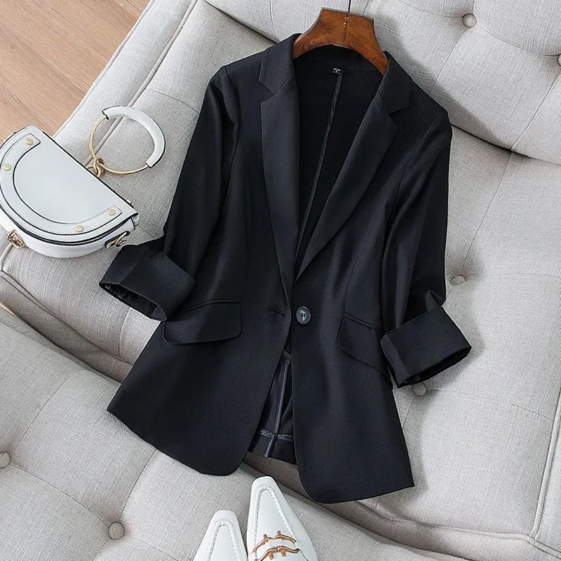 Jacket Women's Clothing Slim F - مراجعة Women Formal Wear Korean وسعره