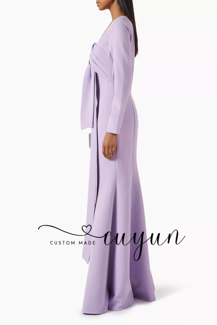 CUYUN Customized Lavender Wome - مراجعة Women'S Formal Dinner Wear وسعره