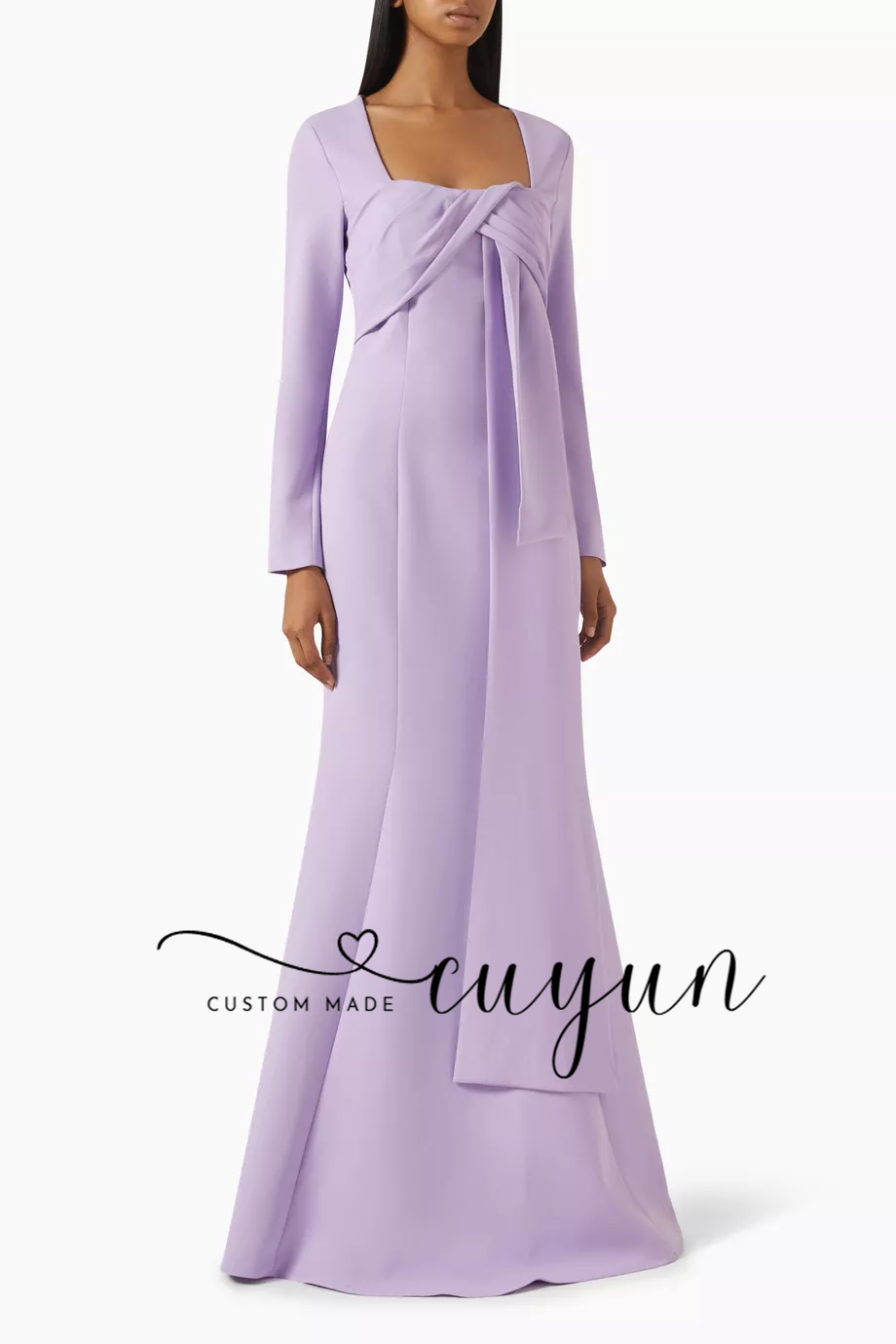 CUYUN Customized Lavender Wome - مراجعة Women'S Formal Dinner Wear وسعره