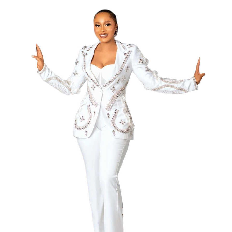 Luxury Women Pants Suits 2 Pcs - مراجعة Women'S Formal Wear Wedding Guest وسعره
