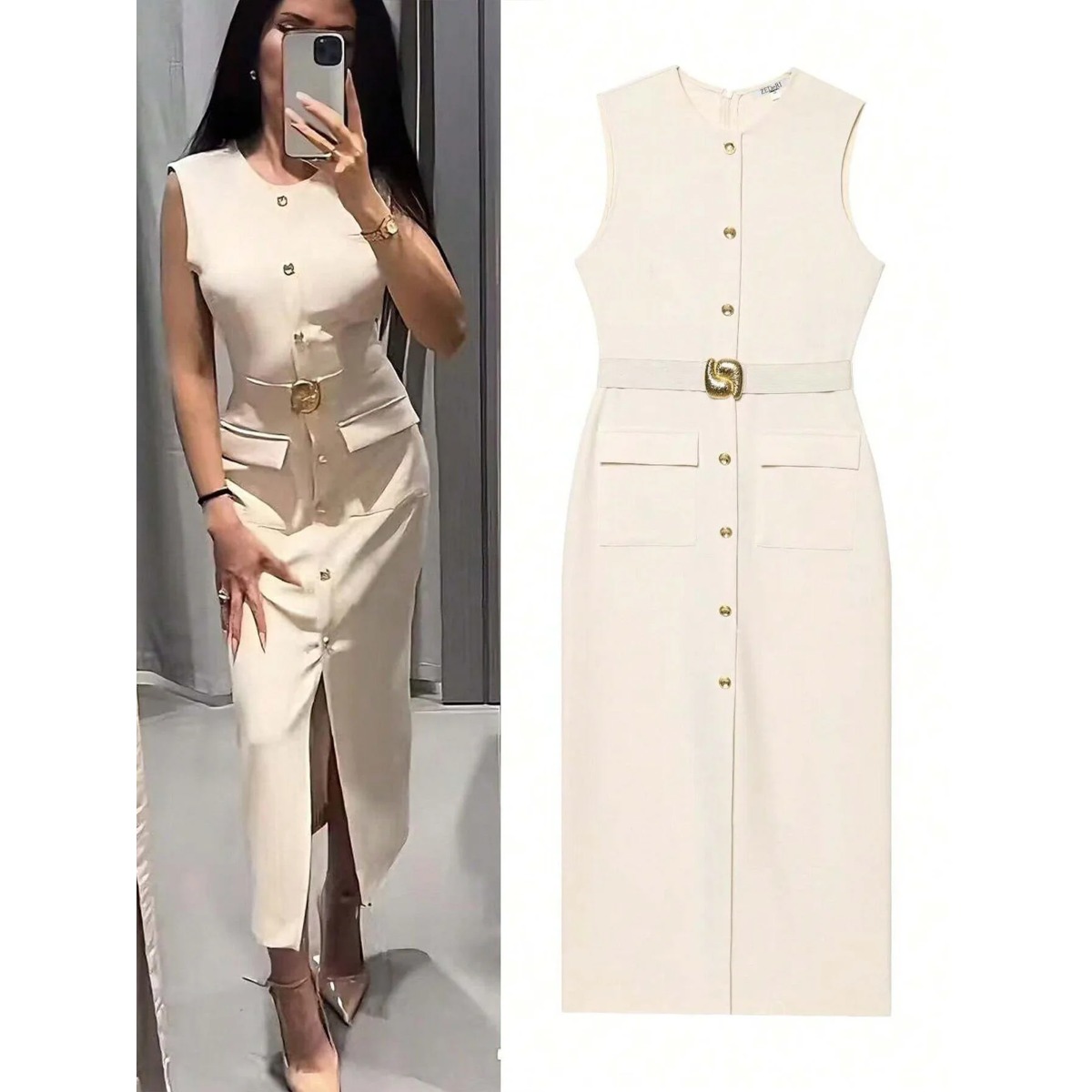 Woman‘s Sleeveless Crew-neck S - مراجعة Women'S Formal Dinner Wear وسعره