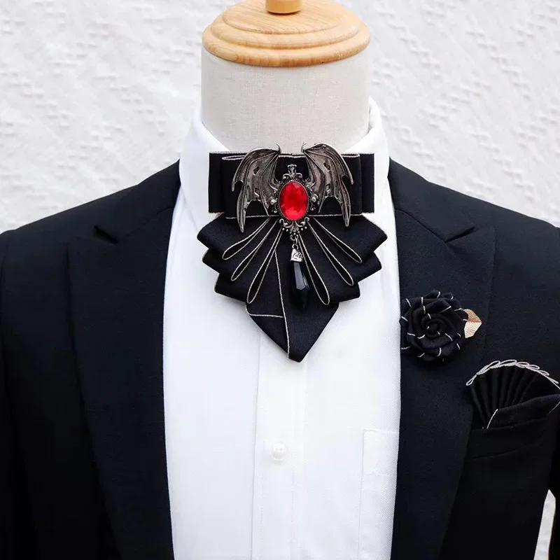 Men's Bow Tie Brooch Set Briti - مراجعة Women Formal Wear Korean وسعره