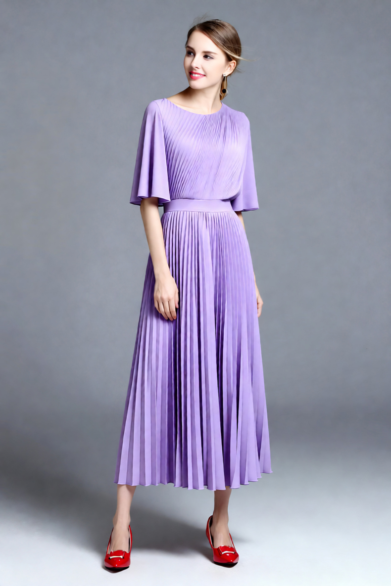 Women's Lilac Cape Sleeve Plea - مراجعة Women'S Formal Wear Wedding Guest وسعره
