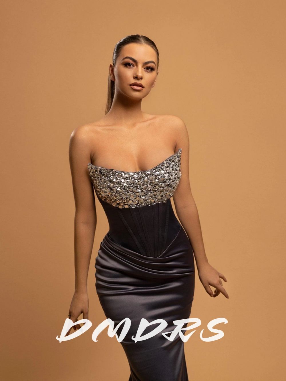 Satin Cocktail Gown Customized - مراجعة Women'S Formal Dinner Wear وسعره