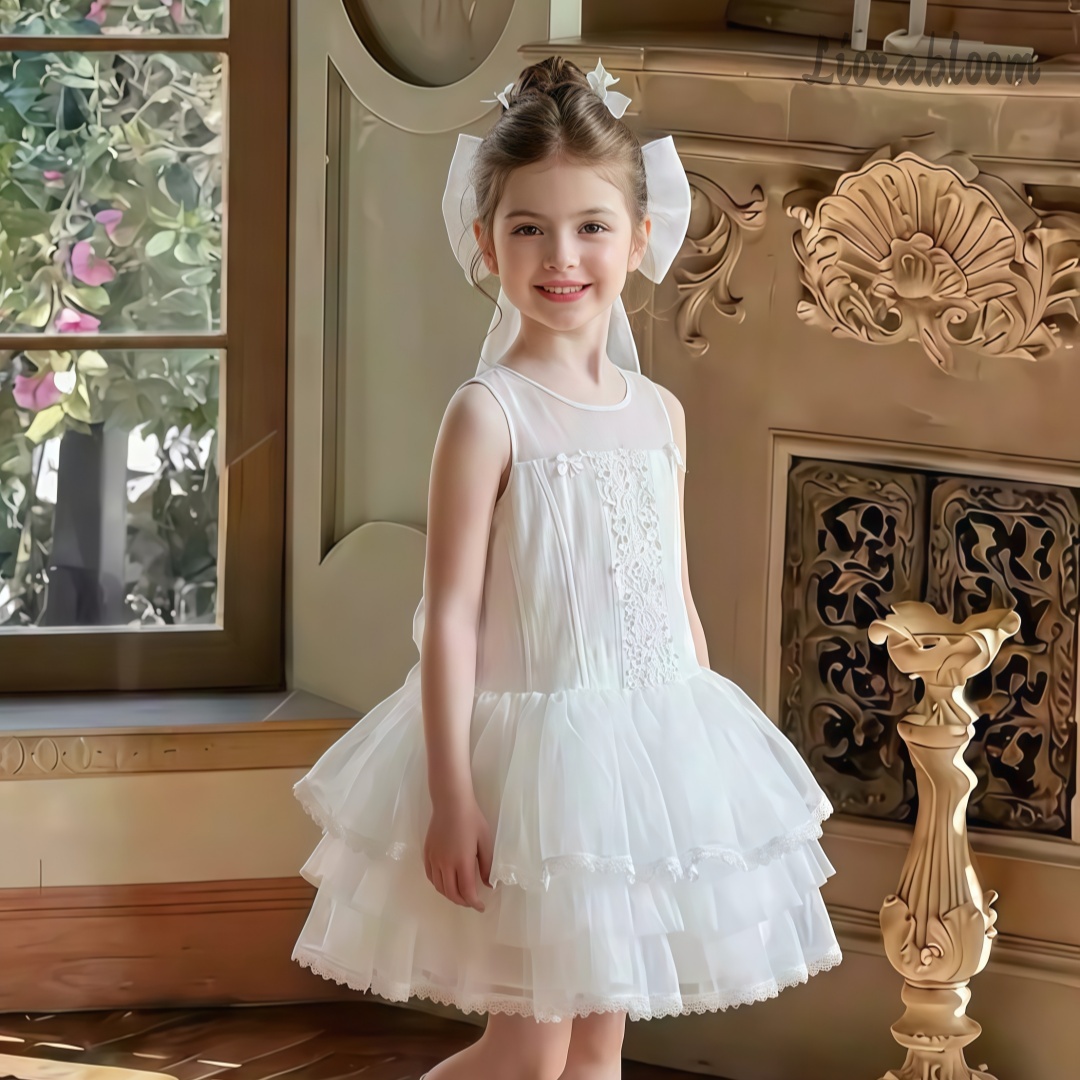 Girls' White Embroidered Forma - مراجعة Women'S Formal Wear For Girls وسعره