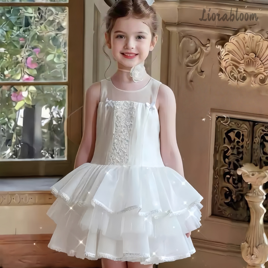 Girls' White Embroidered Forma - مراجعة Women'S Formal Wear For Girls وسعره