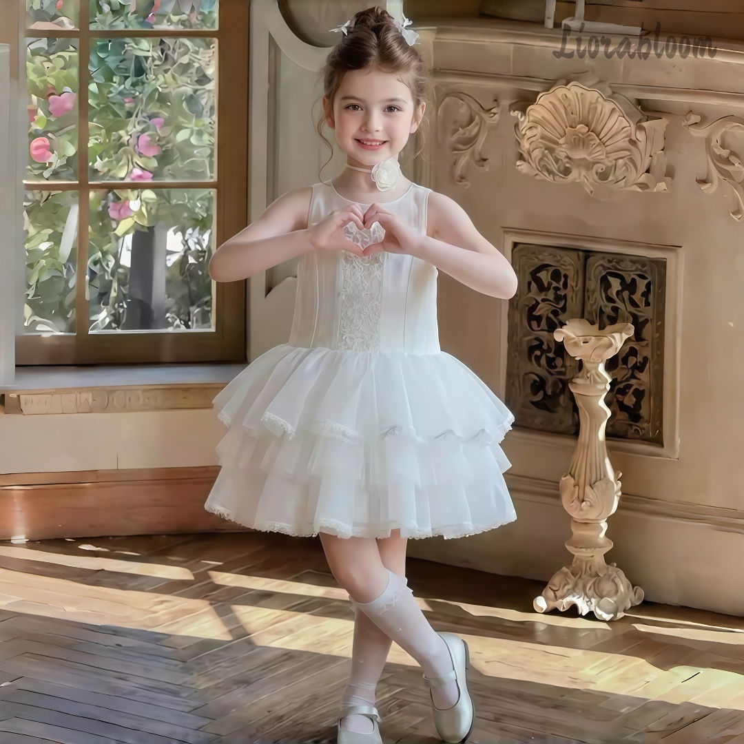 Girls' White Embroidered Forma - مراجعة Women'S Formal Wear For Girls وسعره