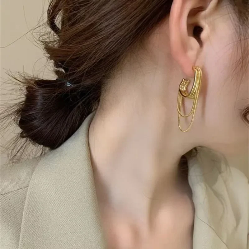 Charm Double Chain Long Tassel - مراجعة Women Formal Wear Korean وسعره