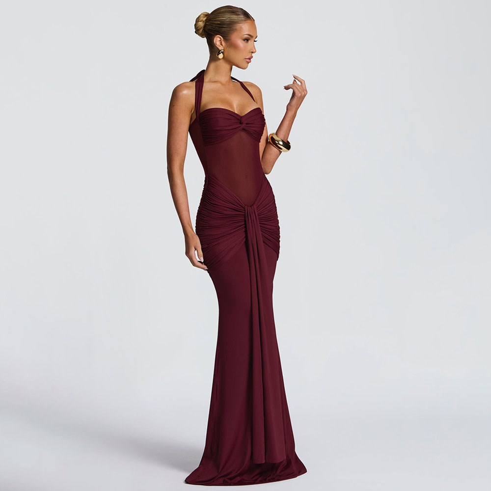 Elegant Patchwork Maxi Dress f - مراجعة Women'S Formal Day Wear وسعره