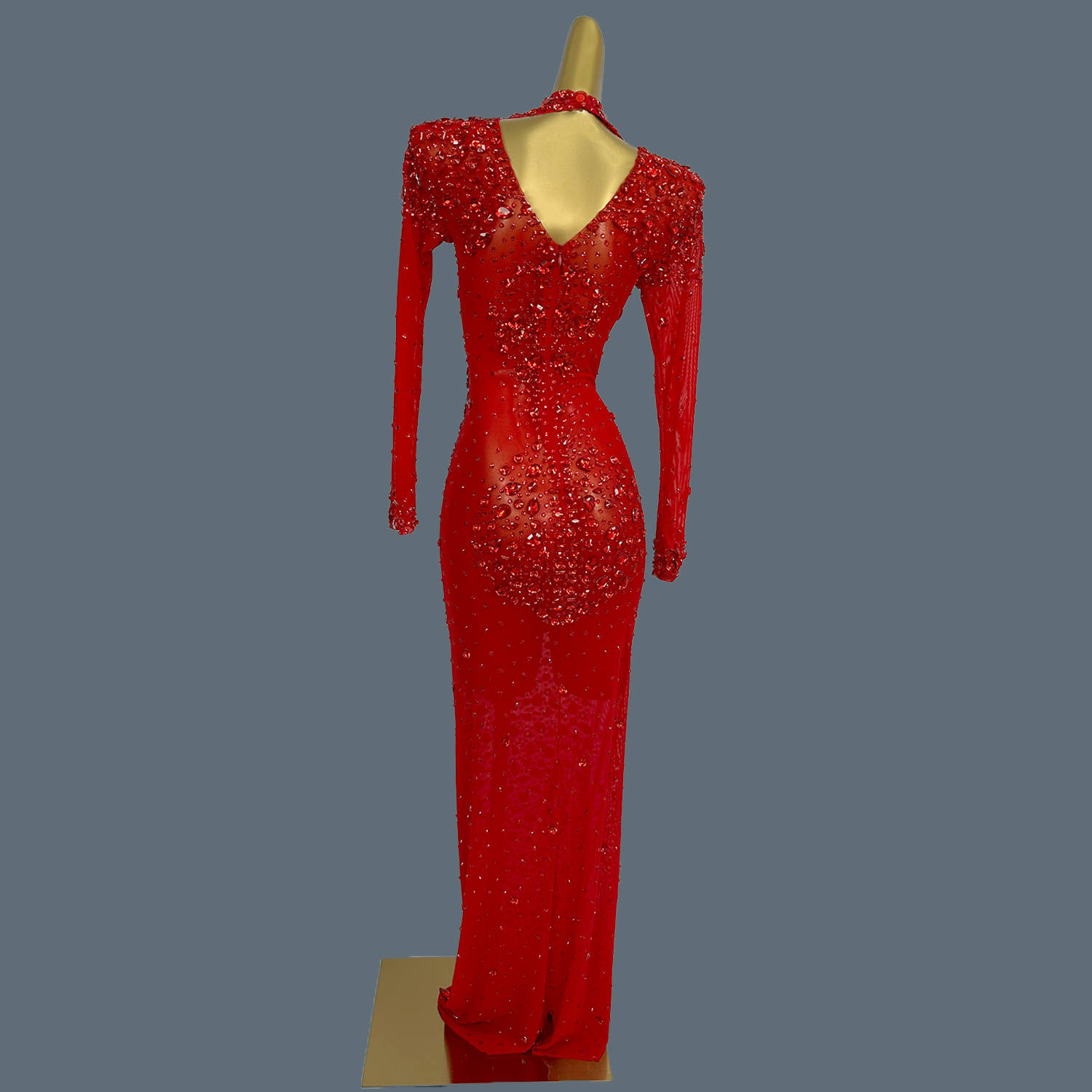Sexy Sheer Mesh Formal Prom Lo - مراجعة Women'S Formal Dinner Wear وسعره